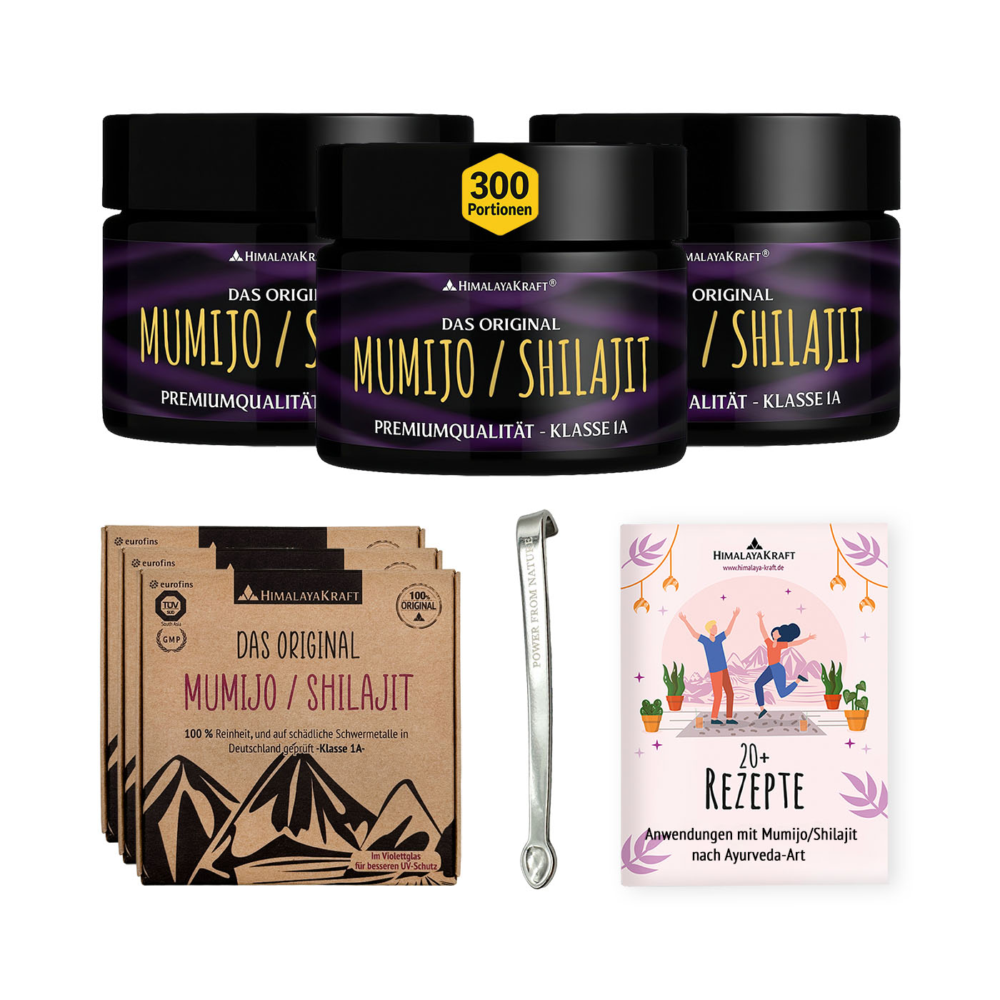 3x Original Shilajit in DE laborgeprüft, 90 g (300 Portionen)
