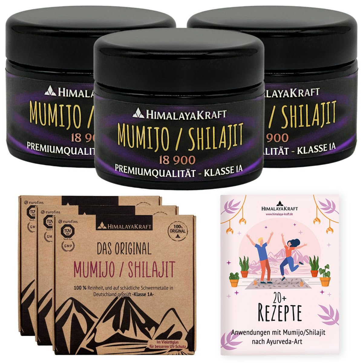 3x Original Shilajit in DE laborgeprüft, 81g (270 Portionen)