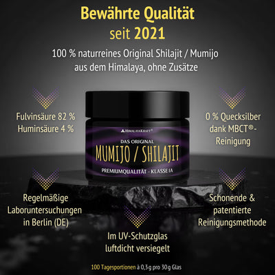 Shilajit (Mumijo) 60 g, Original Himalaya, DE-laborgeprüft